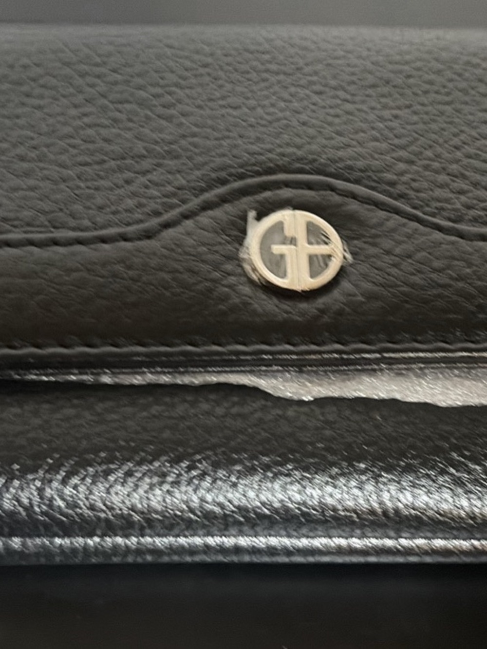 Giani Bernini Black Bi-Fold Wallet with 'Spend' and 'Dream' Tabs